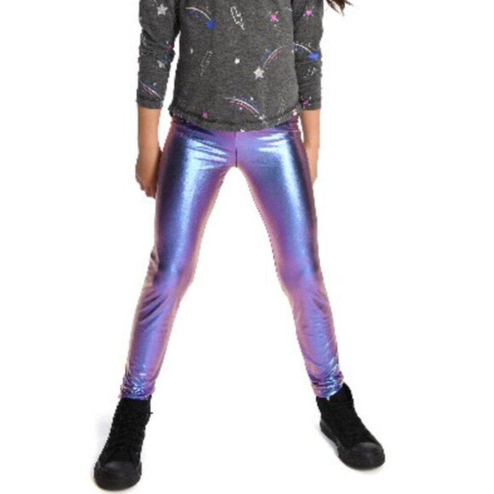 ✨ Appaman Boutique Ombre Purple Metallic Tween Girls Leggings – Size‎ 14 – NWT ✨